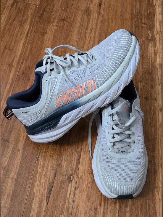 Hoka Shoes - Women Hoka Light Gray Running Shoes